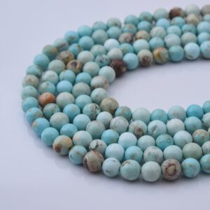 Shiny Turquoise Round Smooth Gemstone Bead, Turquoise Bracelet, Turquoise Gemstone Necklace Jewelry making, Full Strand 15.5 inches, TUQ029S