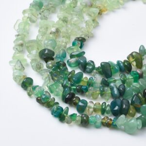 Phrenite Onyx 10mm Chip Nugget Beads Natural Gemstone Freeform Beads Strand for Jewelry Making Bracelet Necklace 15.5" Strand GRN539