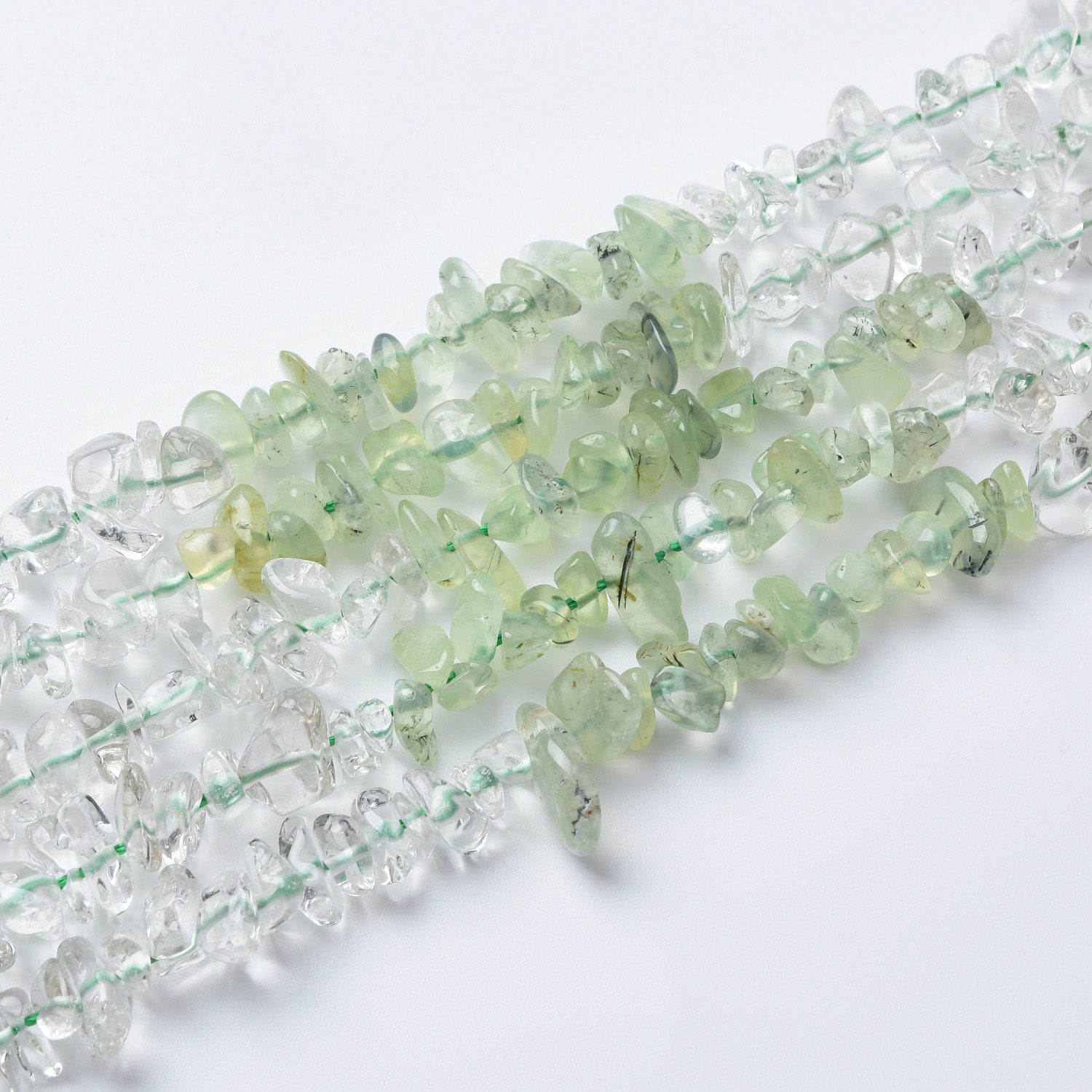 Phrenite White Crystal 10mm Chip Nugget Beads Natural Gemstone Freeform Beads for Jewelry Making Bracelet Necklace 15.5" Strand GRN545 - Image 4