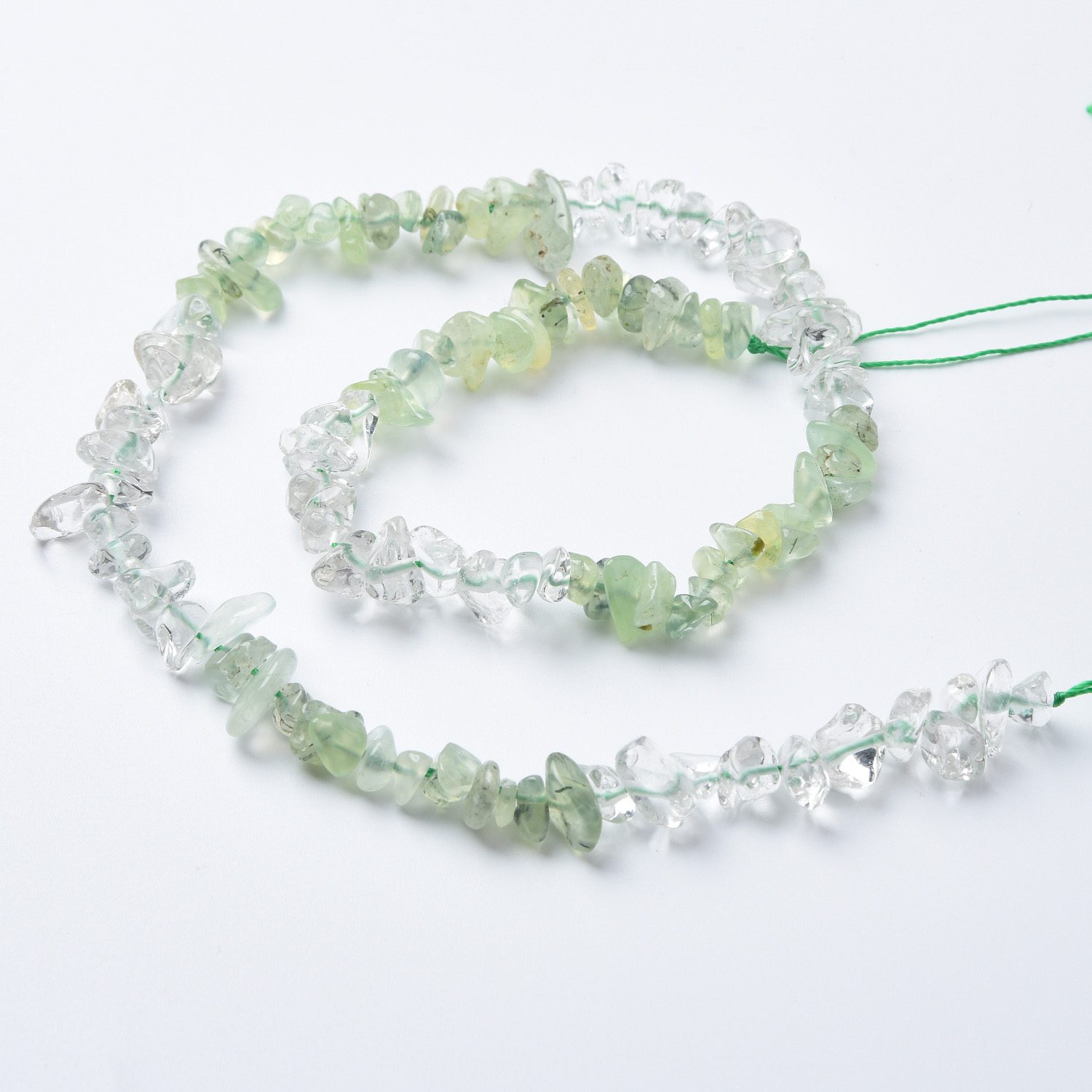 Phrenite White Crystal 10mm Chip Nugget Beads Natural Gemstone Freeform Beads for Jewelry Making Bracelet Necklace 15.5" Strand GRN545 - Image 3