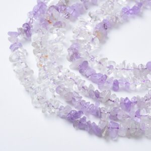 Natural Amethyst Gemstone Chip Beads, Crystal Chip Beads Strand, Irregular Shape DIY Beads, For Jewelry Making, Necklace Beads GRN556