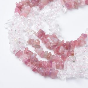 Natural Tourmaline Gemstone Chip Beads, Crystal Chip Beads Strand, Irregular Shape DIY Beads, For Jewelry Making, Necklace Beads GRN558