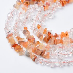 Agate Quartz Chip Nugget Beads Natural Gemstone Crystal Freeform Beads Strand for Jewelry Making Bracelet Necklace 15.5" Full Strand GRN562