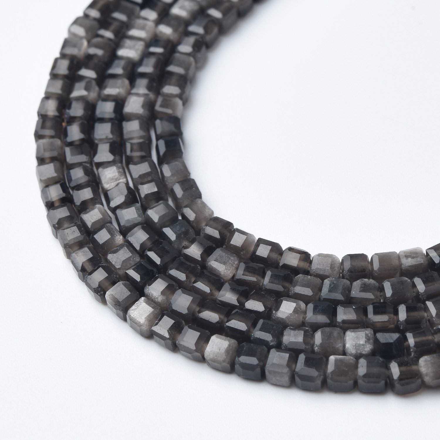 Cube Hawk Eye 3mm Micro Faceted Gemstone Beads Full 15.5" Strand Natural Tiger Eye Healing Crystal Jewelry Supply PRP1093