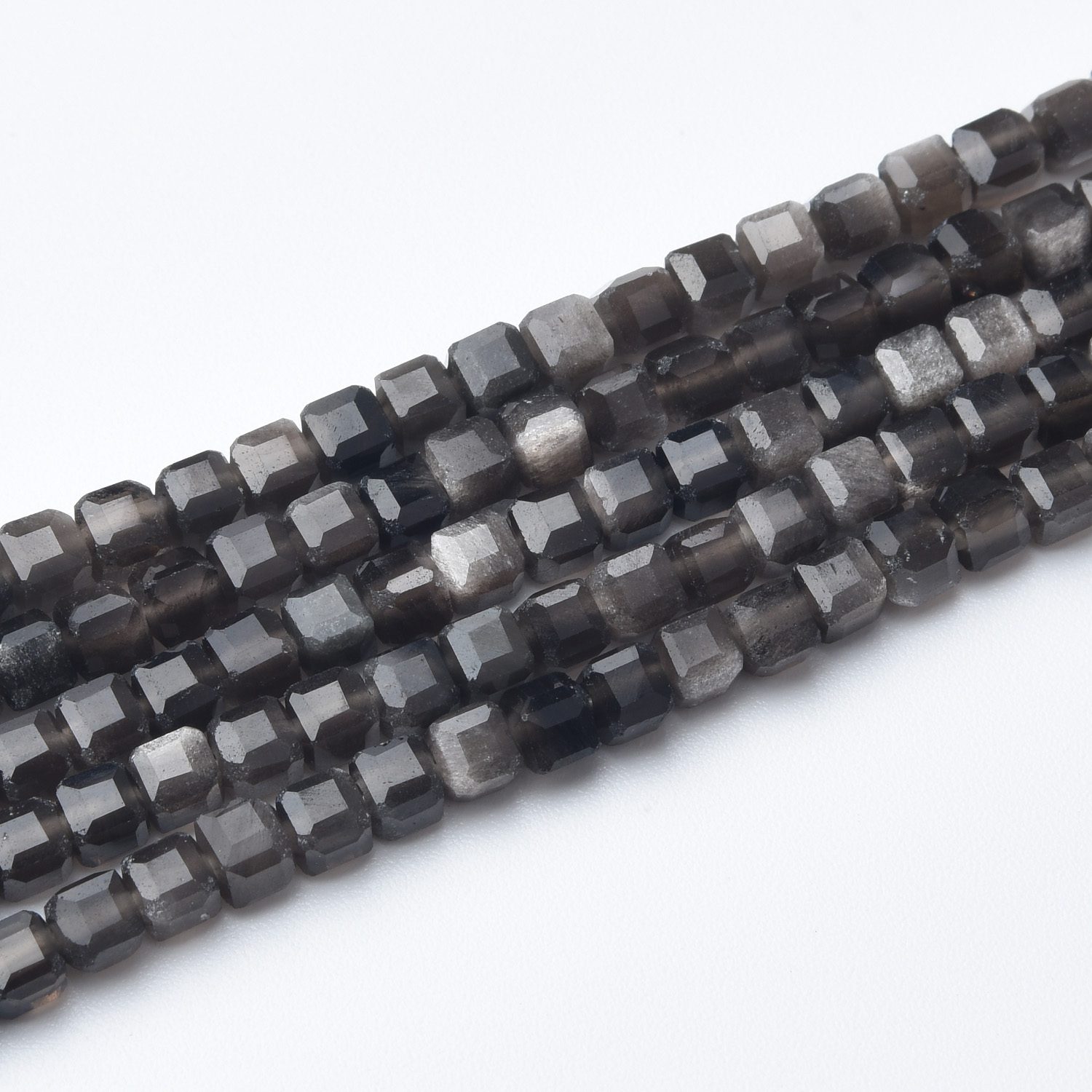 Cube Hawk Eye 3mm Micro Faceted Gemstone Beads Full 15.5" Strand Natural Tiger Eye Healing Crystal Jewelry Supply PRP1093 - Image 3