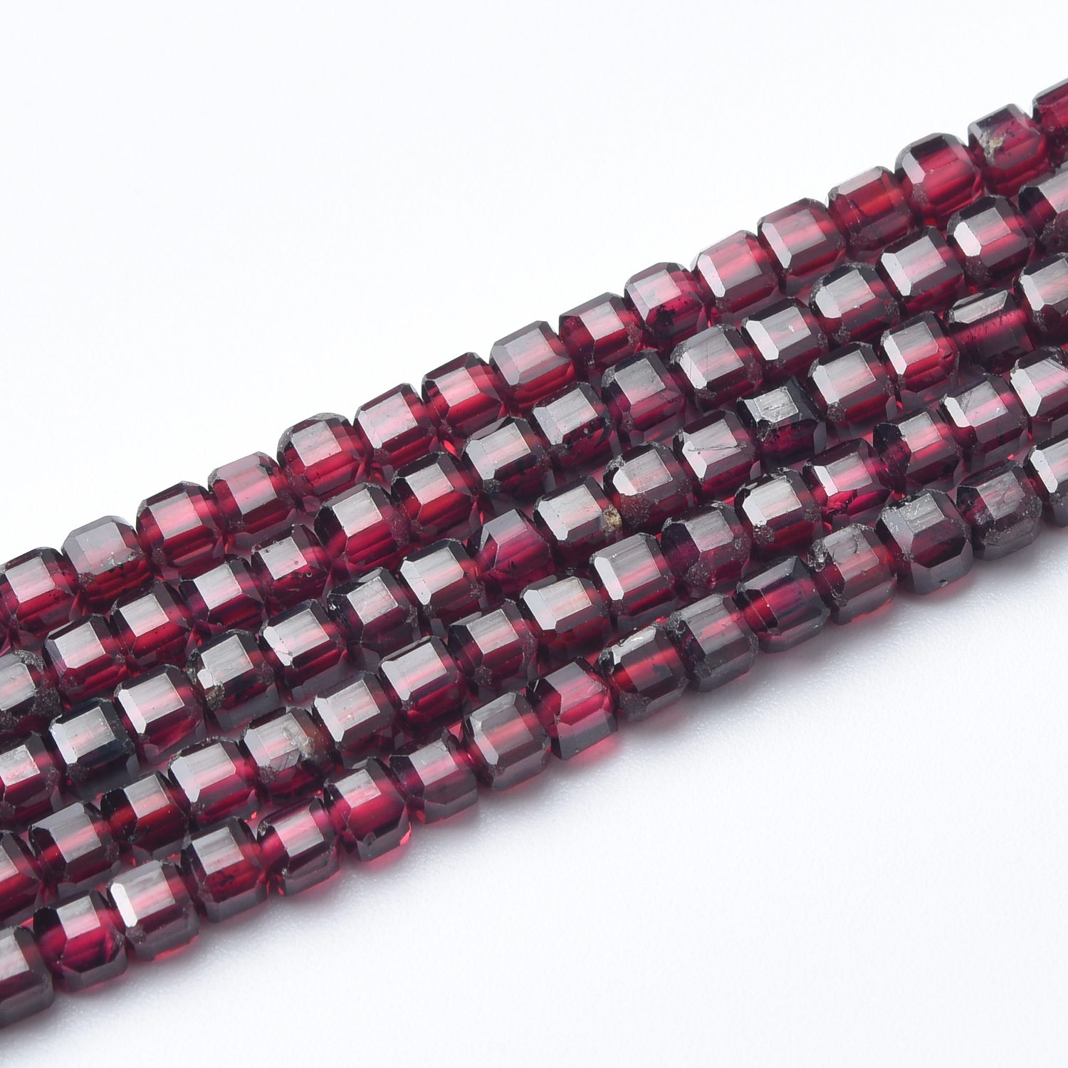Cube Garnet 3mm Micro Faceted Gemstone Beads Full 15.5" Strand Natural Red Crystal Healing Stone Jewelry Supply for DIY Crafts PRP1099 - Image 3