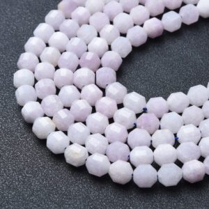 Natural AAA Lenvidar Jade Faceted Round Prism Cut Beads Strand 15.5", 7.5mm Gemstone Loose Beads for Jewelry Making, DIY Crafts GRN632