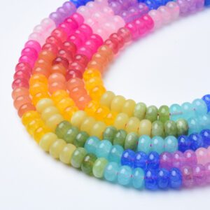 High Quality Pastel Mix Grade AAA Gemstone Beads Strand 15.5", 8mm Round Smooth Natural Crystal Beads for Jewelry Making & Crafts GRN644