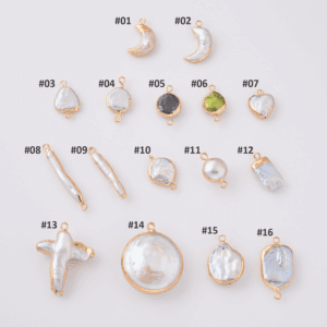 Gold Filled Baroque Freshwater Pearl Charms, Natural Irregular Pendant for DIY Necklace Bracelet Jewelry Making, Gift for Her, Lot010