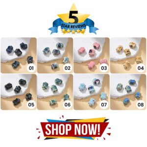 Ceramic Abstract Barrel Bead Hand-Painted Clay Bead for Jewelry Making, Unique Spacer Bead for DIY Bracelets, & Necklaces 18x14mm, ORG246
