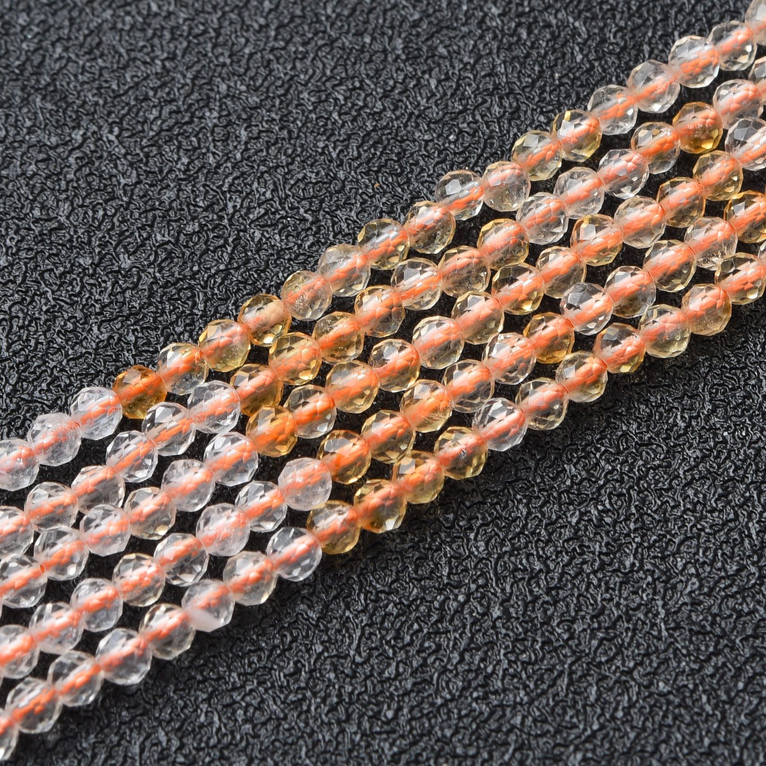 Morganite 4mm Round Faceted Beads Full 15.5" Strand Natural Salmon Crystal Healing Stone Jewelry Making Supply High Quality PRP1128 - Image 3