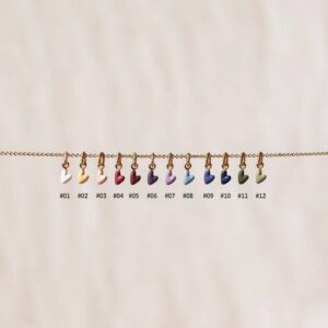 Stainless Steel Enamel Heart Charm, Small Colorful Pendant for DIY Necklace Bracelet Jewelry Making, Minimalist Gift for Her, SCP212