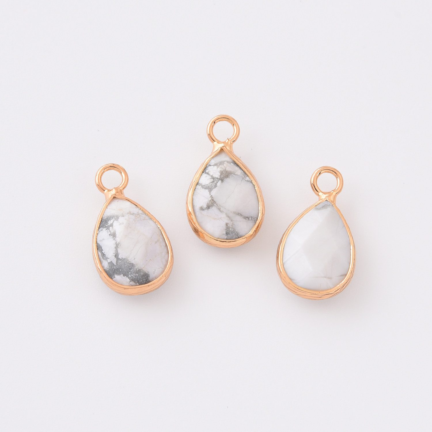 Gold Filled Teardrop Gemstone Charm, Natural Stone Pendant for DIY Necklace Bracelet Earrings Jewelry Making, Boho Minimalist Jewelry CP2333 - Image 15