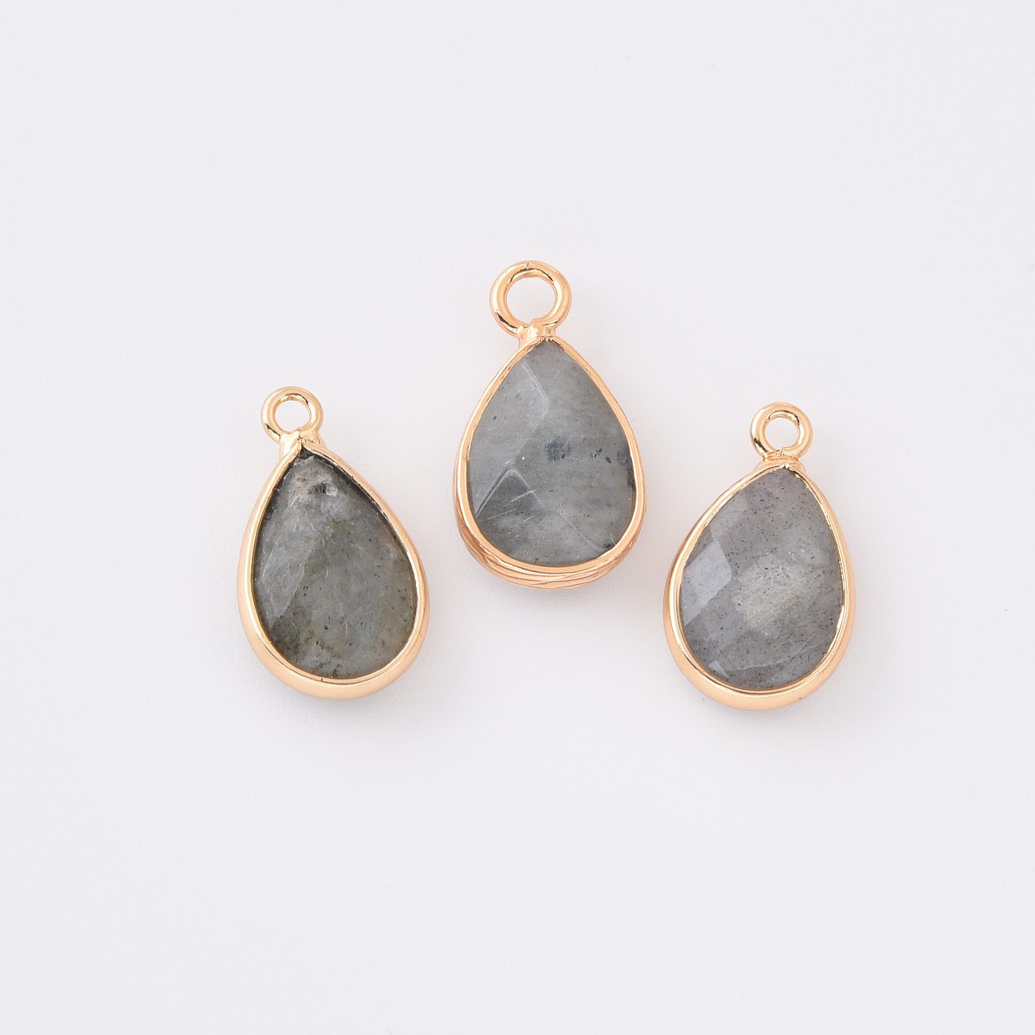 Gold Filled Teardrop Gemstone Charm, Natural Stone Pendant for DIY Necklace Bracelet Earrings Jewelry Making, Boho Minimalist Jewelry CP2333 - Image 11