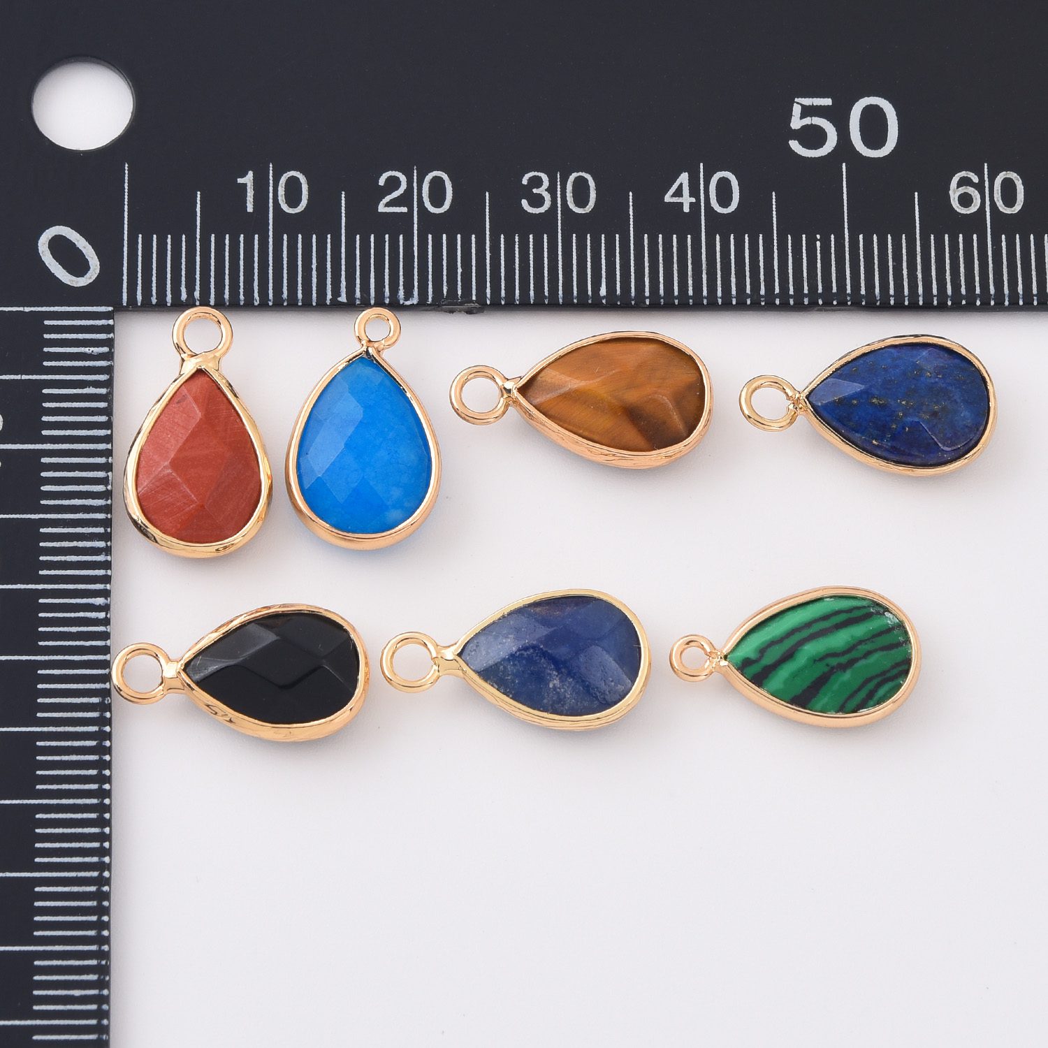 Gold Filled Teardrop Gemstone Charm, Natural Stone Pendant for DIY Necklace Bracelet Earrings Jewelry Making, Boho Minimalist Jewelry CP2333 - Image 18