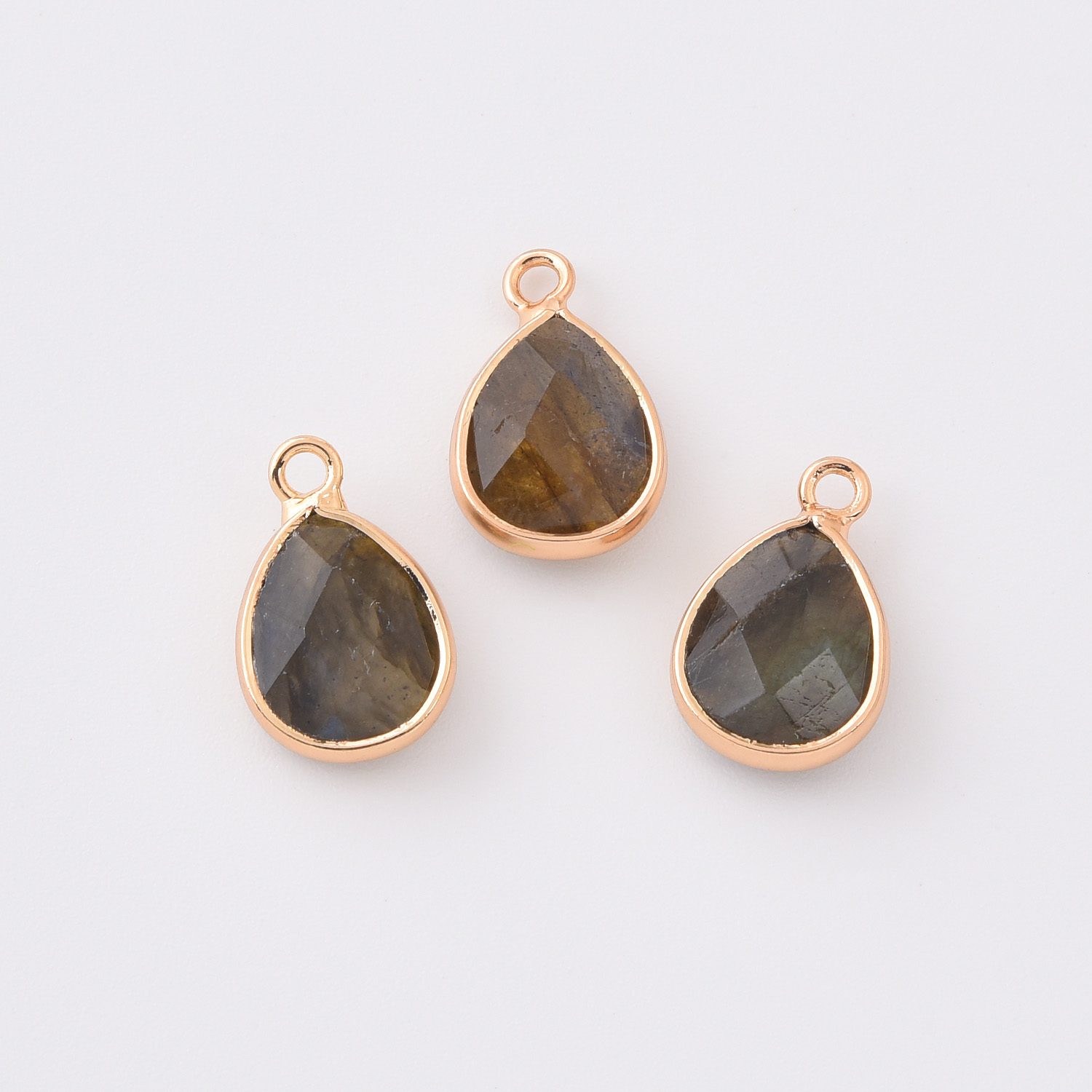 Gold Filled Teardrop Gemstone Charm, Natural Stone Pendant for DIY Necklace Bracelet Earrings Jewelry Making, Boho Minimalist Jewelry CP2333 - Image 4