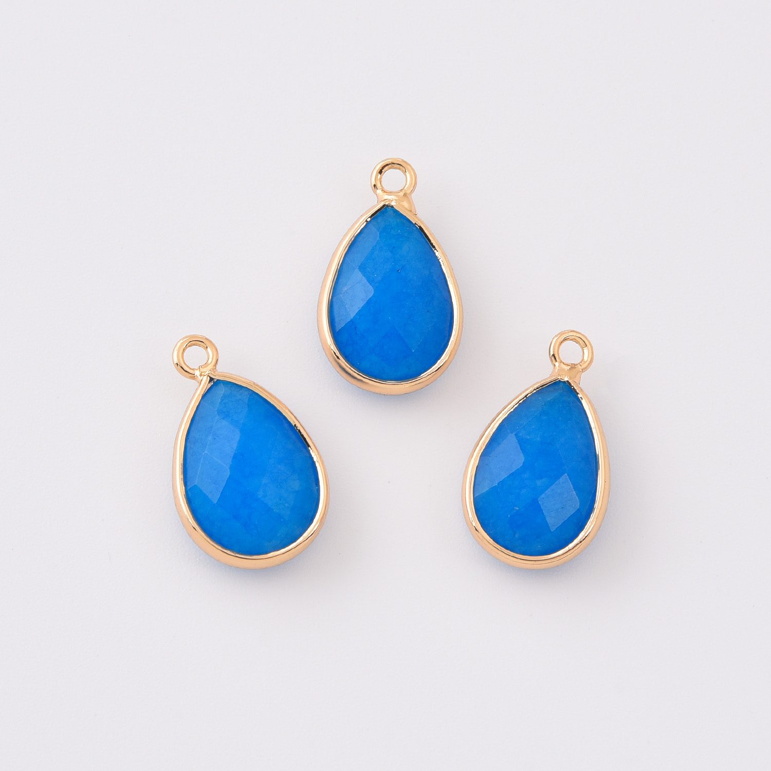 Gold Filled Teardrop Gemstone Charm, Natural Stone Pendant for DIY Necklace Bracelet Earrings Jewelry Making, Boho Minimalist Jewelry CP2333 - Image 3