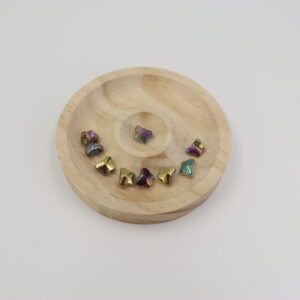 10PCS Butterfly Lampwork Glass Beads 10mm – Colorful Handmade Glass Butterfly Beads for Jewelry Making, Earrings, and Bracelets ORG322