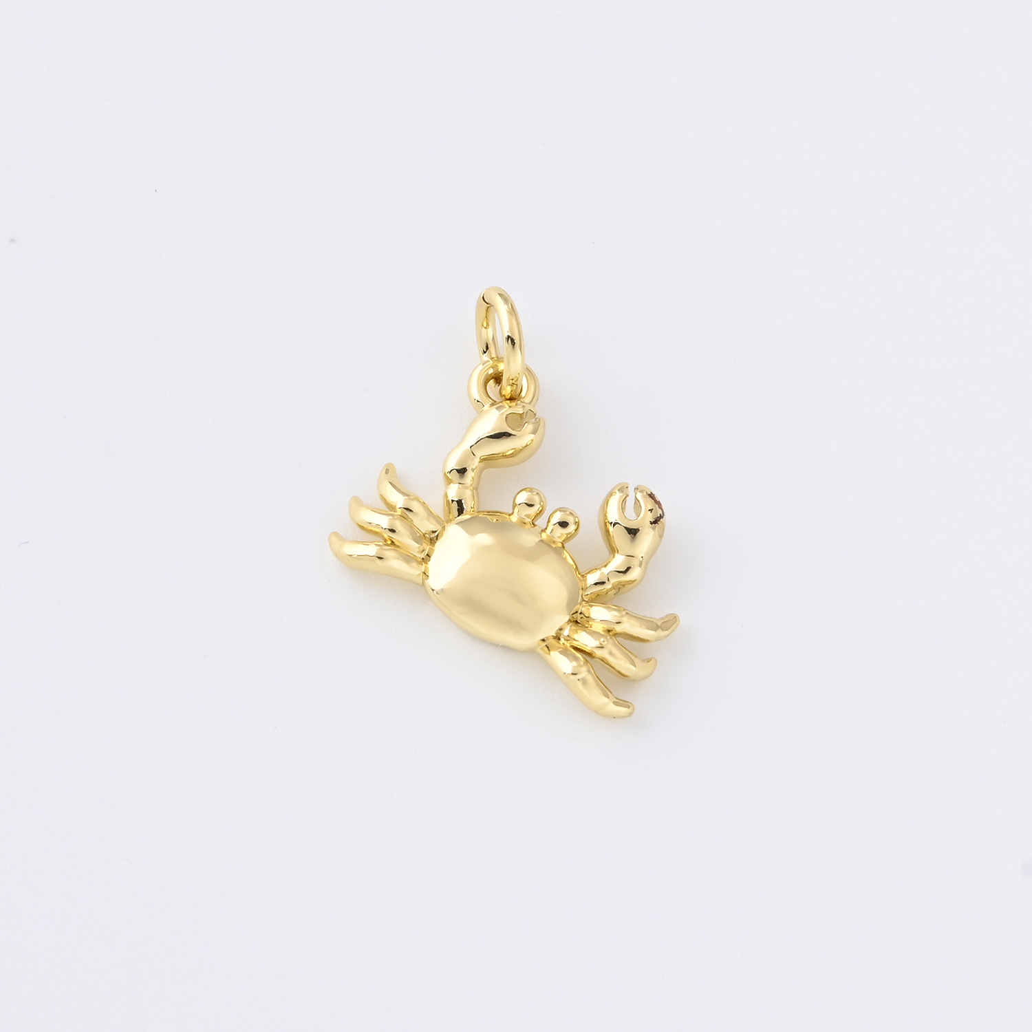 Gold Filled Crab Charm, Ocean Animal Pendant for DIY Necklace Bracelet Earrings Jewelry Making, Beach Sea Life Jewelry Accessory Gift CP2339