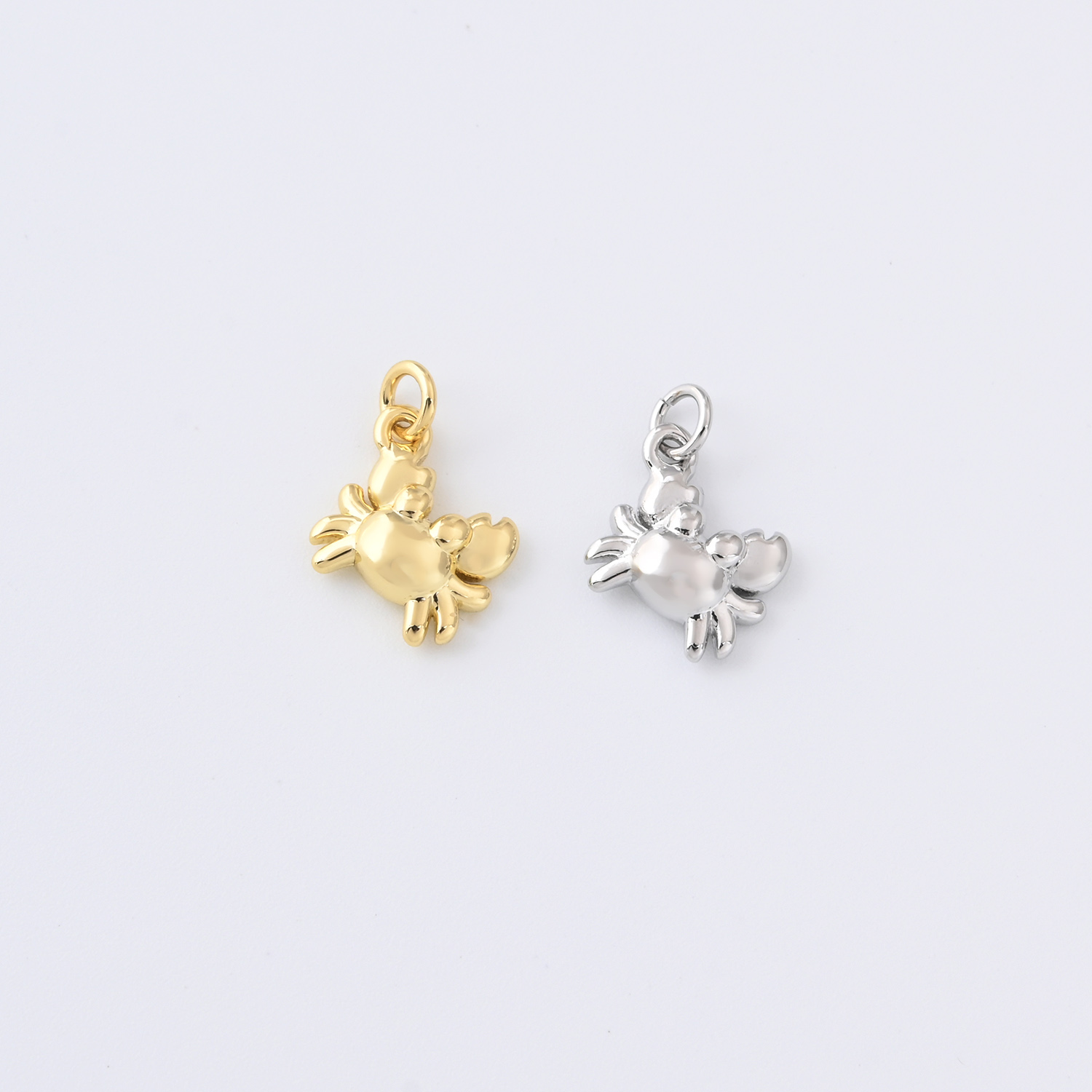 Gold Filled Crab Charm, Ocean Animal Pendant for DIY Necklace Bracelet Earrings Jewelry Making, Beach Sea Life Jewelry Accessory Gift CP2340
