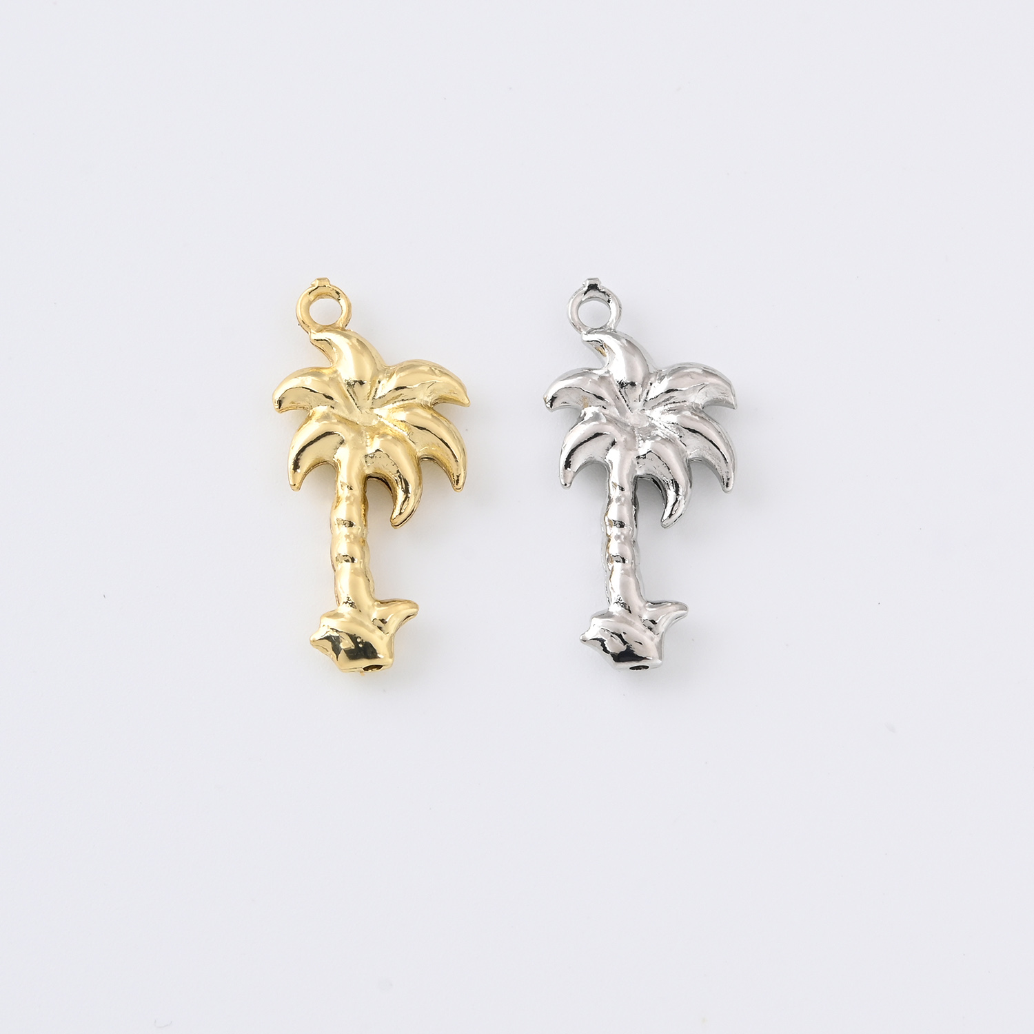 Gold Filled Palm Tree Charm, Tropical Tree Pendant for DIY Necklace Bracelet Earrings Jewelry Making, Beach Summer Accessory Gift, CP2346