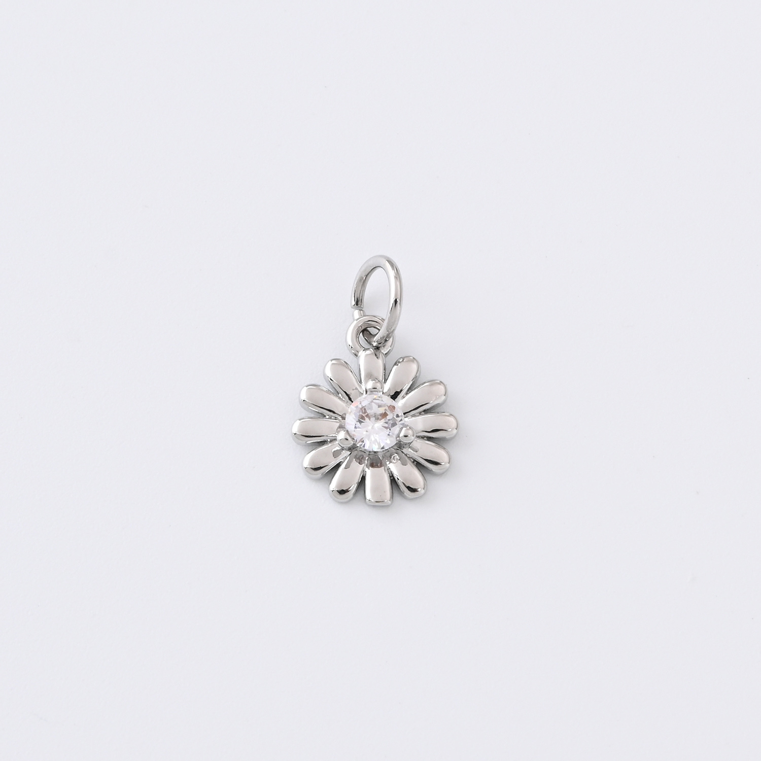 Gold Filled Daisy Flower Charm, CZ Sunflower Pendant for DIY Necklace Bracelet Earrings Jewelry Making, Floral Dainty Accessory Gift, CP2347 - Image 4