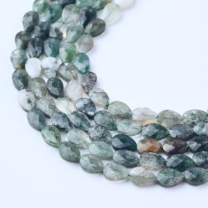 Natural River Jasper Faceted Teardrop Leaf Gemstone Beads 4x6mm Full Strand for DIY Necklace Jewelry Making GRN671