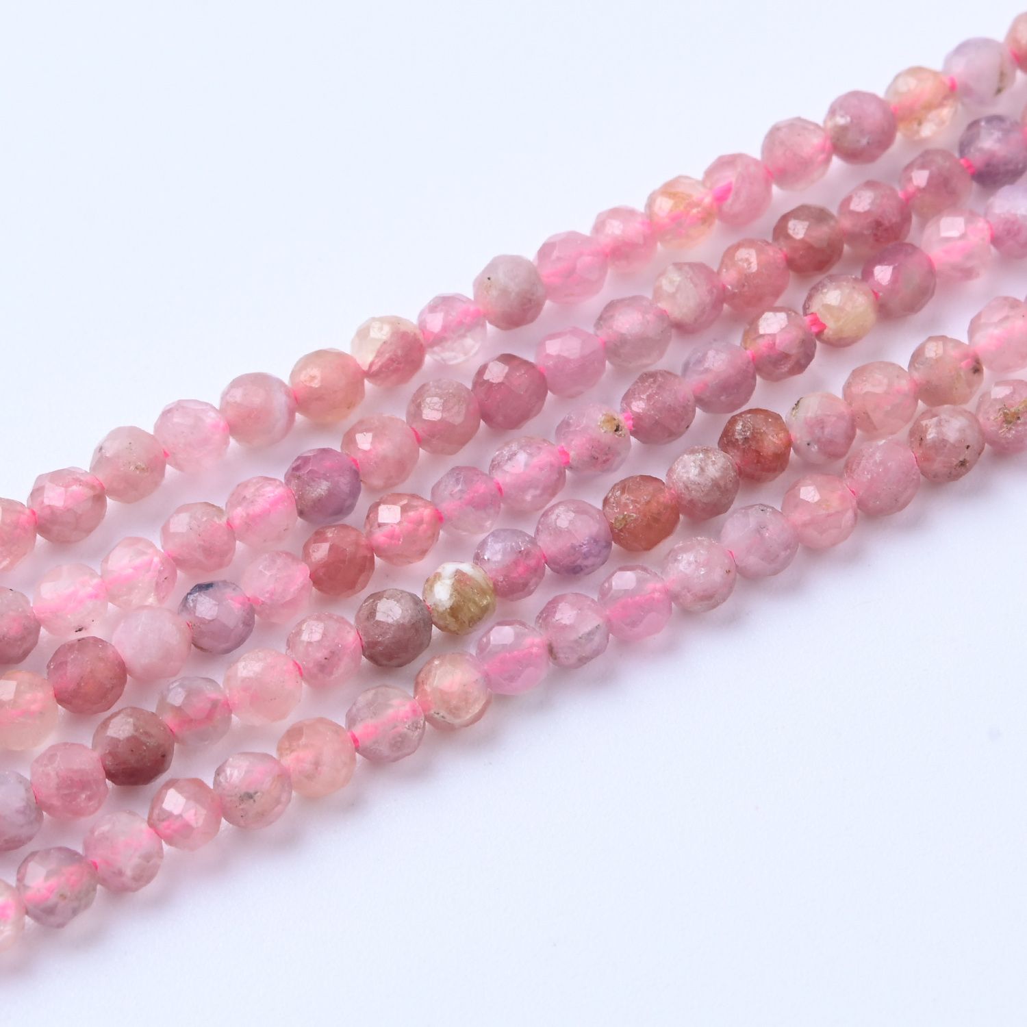 2mm 3mm 4mm Genuine Tourmaline Real Natural AAA Grade Faceted Loose Micro Round Gemstone Stone Beads Full Strand 15.5" PRP1158 - Image 3