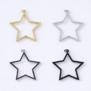 Open Star Outline Connector Charm, Gold Filled Star Pendant for DIY Necklace Bracelet Jewelry Making, Minimalist Star Gift Charm, CP1062
