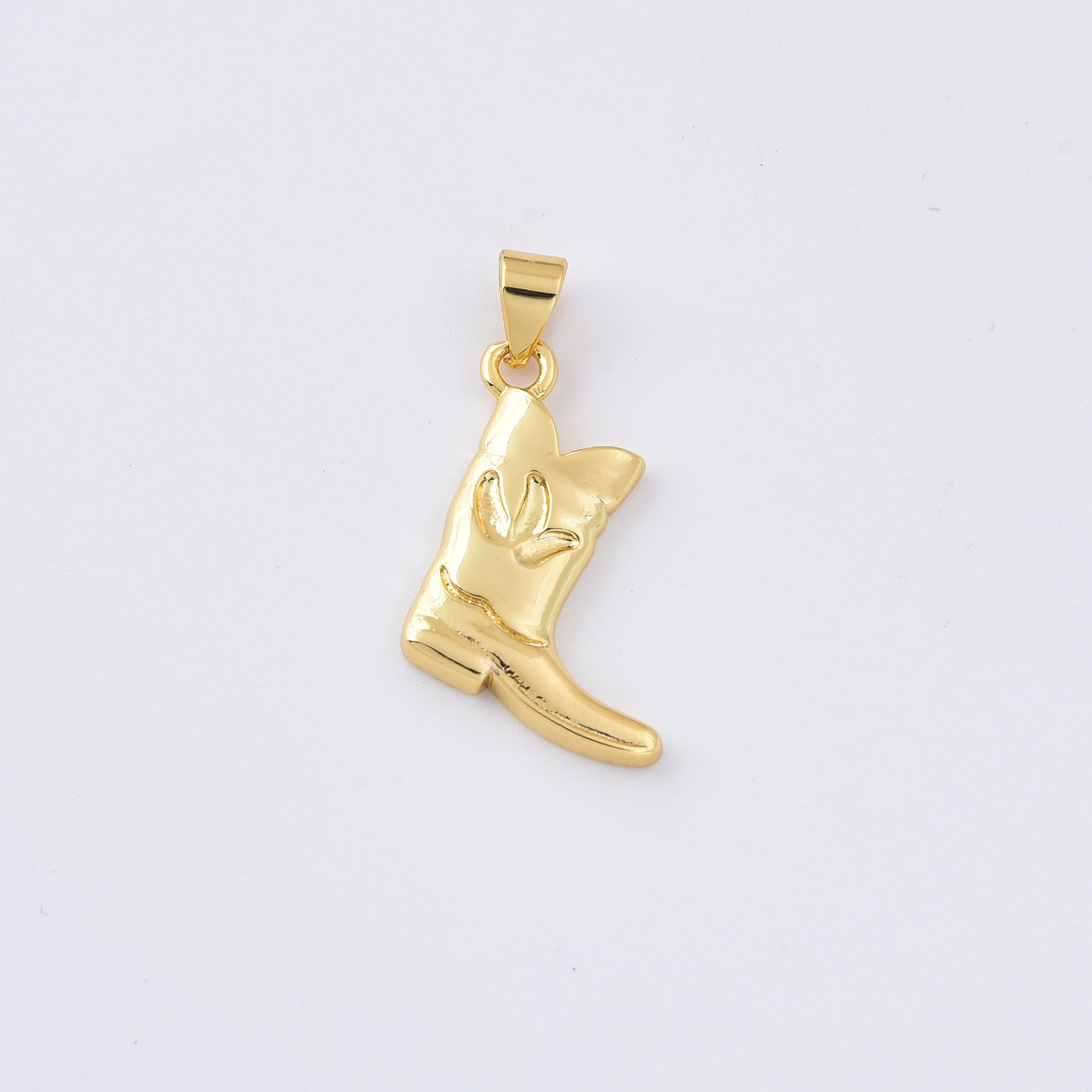 Gold Filled Cowboy Boot Charm, Western Boot Pendant for DIY Necklace Bracelet Jewelry Making, Dainty Cowgirl Country Charm Gift, CP2363