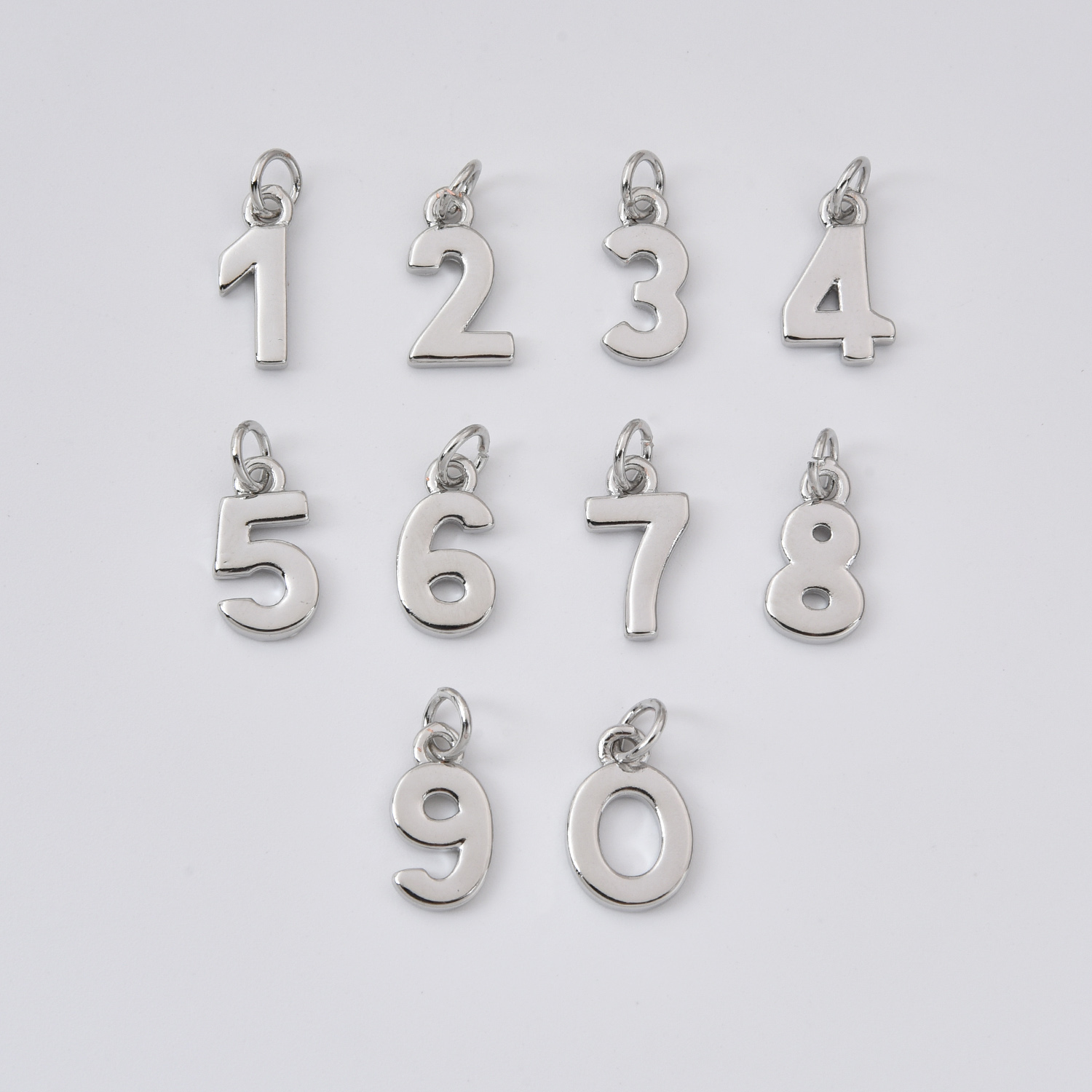 Gold Filled Number Charm Set 0–9, Minimalist Numeric Pendant for DIY Necklace Bracelet Jewelry Making, Personalized Jewelry Supply, CP2369 - Image 2
