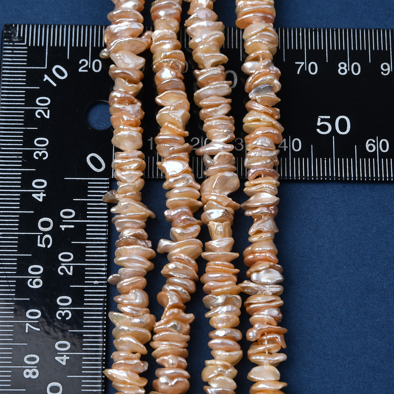 8–9mm Keshi Freshwater Pearl Beads, 4A Natural Kaishi Pearl Strand, High Luster Organic Pearls for Jewelry Making FWP117 - Image 3