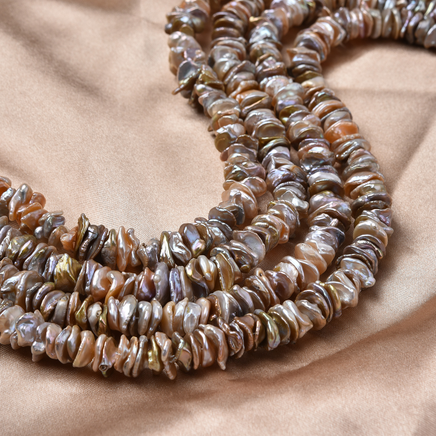 11–12mm Keshi Freshwater Pearl Beads, 4A Natural Keshi Pearl Strand, High Luster Organic Pearls for Jewelry Making FWP118