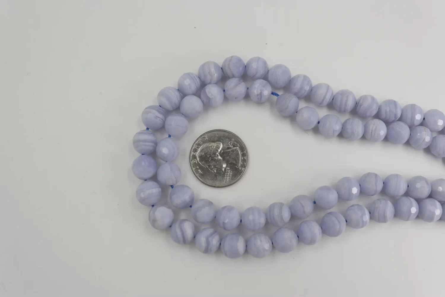 Blue Lace Agate Round Beads Strand 6mm 8mm 10mm 12mm 15.5 Inch Jewelry Making Supplies GRN088 - Image 4