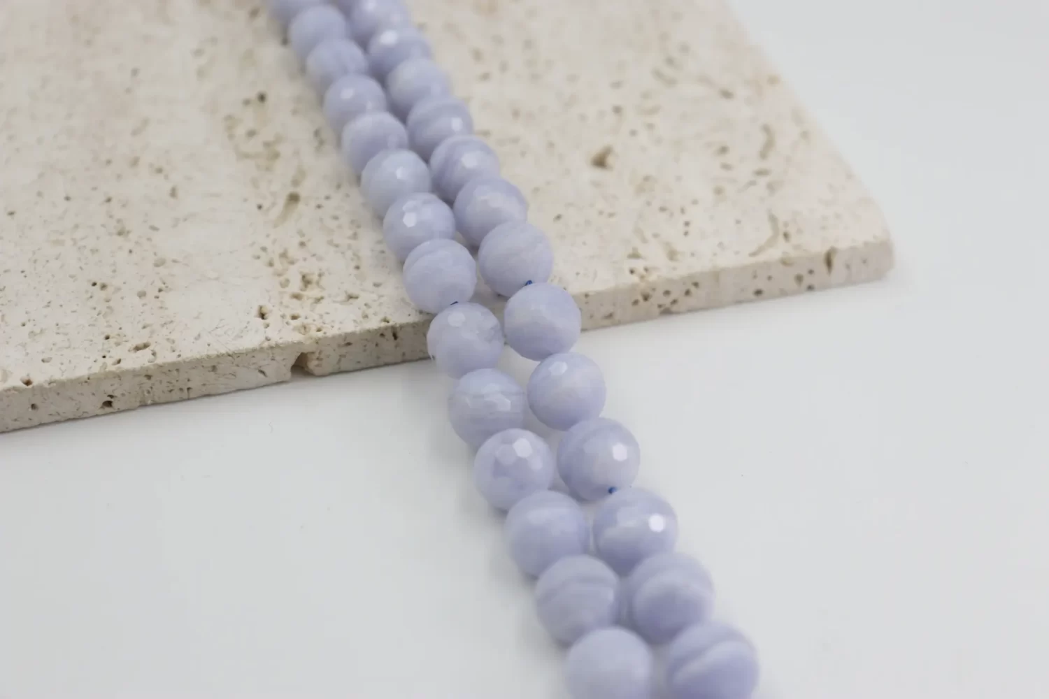 Blue Lace Agate Round Beads Strand 6mm 8mm 10mm 12mm 15.5 Inch Jewelry Making Supplies GRN088 - Image 2