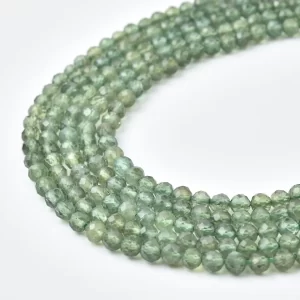 Alexandrite 4mm Faceted Round Beads Strand, Color Shift Green Teal Natural Gemstone for Jewelry Making PRP1171