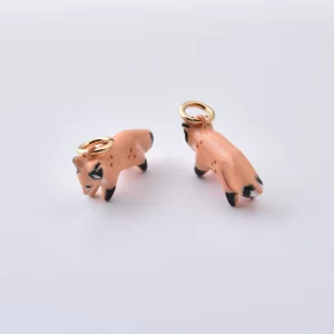 Stainless Steel Fox Charm, Cute Woodland Animal Pendant for DIY Jewelry Making Necklace Bracelet Charm Supply, Mini Animal Charm, SCP221