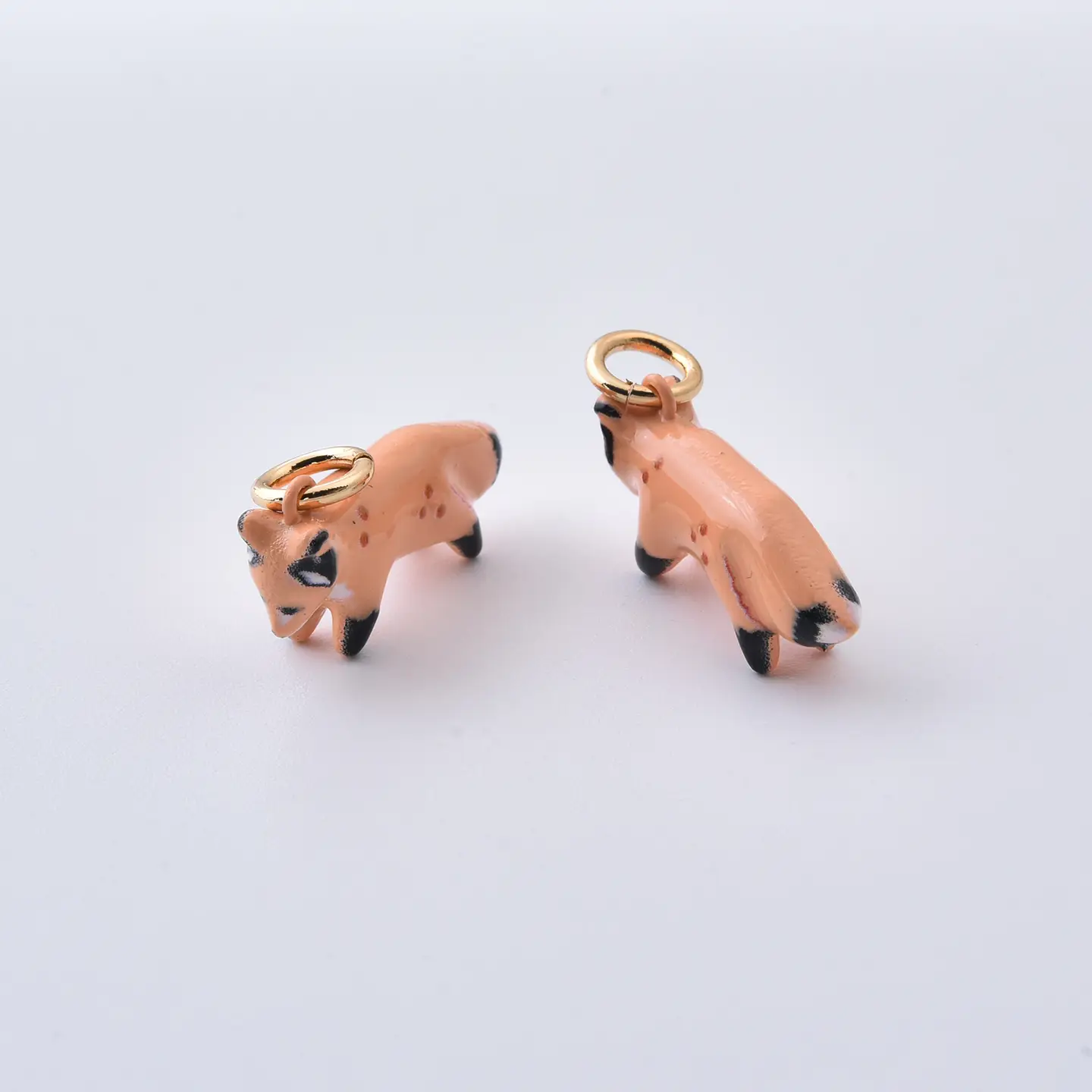 Stainless Steel Fox Charm, Cute Woodland Animal Pendant for DIY Jewelry Making Necklace Bracelet Charm Supply, Mini Animal Charm, SCP221