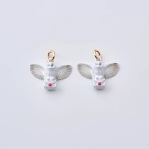 Stainless Steel Owl Charm, Cute Bird Pendant for DIY Jewelry Making Necklace Bracelet Charm Supply, Mini Owl Charm Jewelry Finding, SCP225