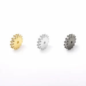 Sunburst Spacer Beads, Gold Filled CZ Rondelle Spacer for DIY Jewelry Making Necklace Bracelet Findings Minimalist Supplies, SP031