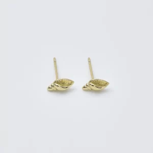 Gold Filled Seashell Stud Earrings, Dainty Conch Shell Ear Posts, Tiny Beach Jewelry, Minimalist Ocean Gift for Women, Coastal, ER379