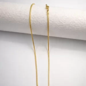 Gold Filled Snake Chain Necklace with Lobster Clasp, Dainty 2mm Smooth Chain for DIY Jewelry Supplies, Minimalist Chain Bulk, NL125