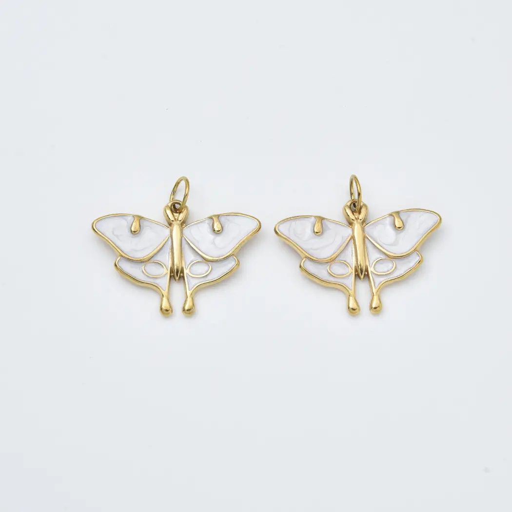 Gold Filled Butterfly and Hamsa Hand Charms, CZ Crystal Pendant, Jewelry Making Supplies, Necklace and Bracelet Connectors, Lot024 - Image 2