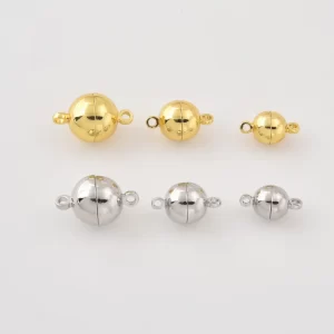 Gold Filled Magnetic Clasp Connector, Round Jewelry Fastener for Necklace & Bracelet Making, DIY Jewelry, Craft Supplies, CL627