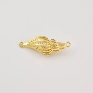 Gold Filled Nautilus Seashell Connector Charm, Ocean Inspired Jewelry Findings, Jewelry Making Supplies, Craft Jewelry Gift for Women, CN517