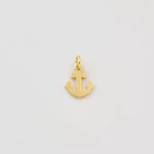 Gold Filled Anchor Pendant Charm, Nautical Jewelry, Ocean Sea Life Charm, Beach Gift, Coastal Charm, Gold Anchor Jewelry, CP2464