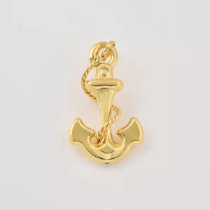 Gold Filled Anchor Pendant Charm, Nautical Minimalist Jewelry, Ocean Inspired Charm, Gift for Men & Women, Everyday Necklace, CP2467