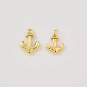 Gold Filled Small Anchor Pendant Charm, Minimalist Nautical Jewelry, Ocean Inspired Charm, Gift for Men & Women, Everyday Necklace, CP2468