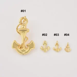 Gold Filled Anchor Charm, Nautical Pendant for Necklace or Bracelet, Jewelry Making Supply, DIY Craft Gift, Nautical Jewelry, Lot027