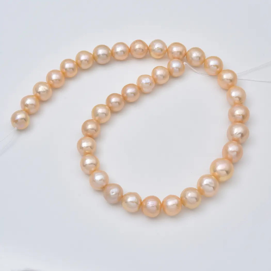 Edison Pearl 5A Large Round Pink Purple Freshwater Pearl Beads Strand Designer DIY Jewelry Making Supply FWP133 - Image 4